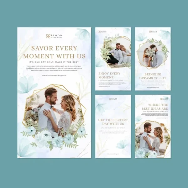 PSD WeddingWatercolor Floral Design