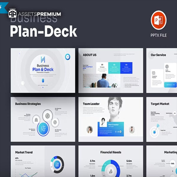 Business Plan-Deck Presentation PowerPoint Template